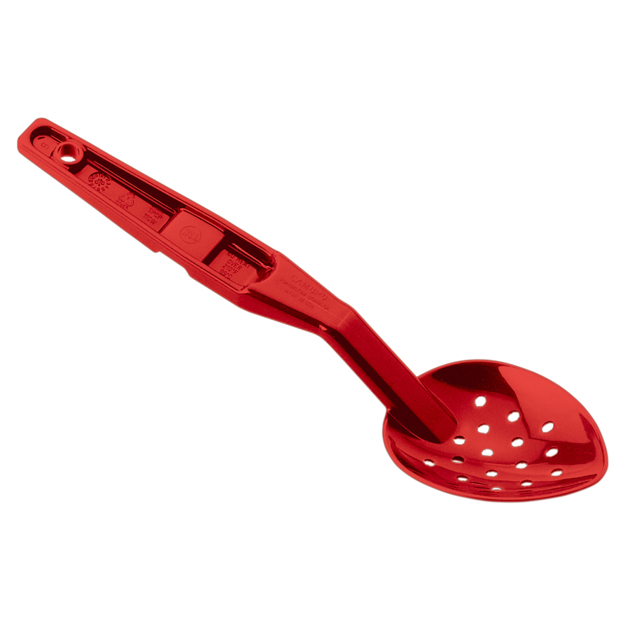 Cambro Camware Polycarbonate Red Perforated Spoon 28cm
