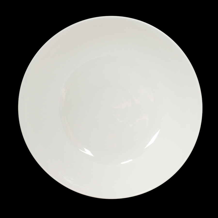Crème Galerie Vitrified Porcelain White Round XL Buffet Bowl 39cm