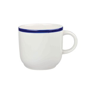 Churchill Retro Blue Vitrified Porcelain White Cup 34cl 12oz