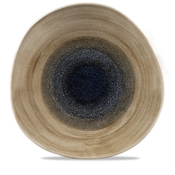 Churchill Stonecast Aqueous Vitrified Porcelain Bayou Organic Round Trace Plate 28.6cm