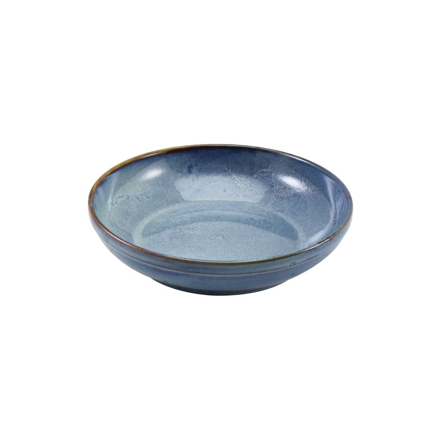 Genware Terra Porcelain Aqua Round Coupe Bowl 27.5 Cm