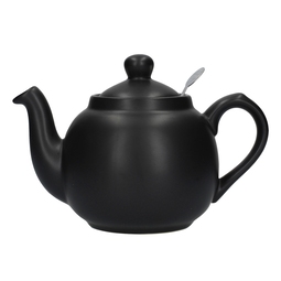 London Pottery Farmhouse Matt Black Ceramic Teapot 600ml