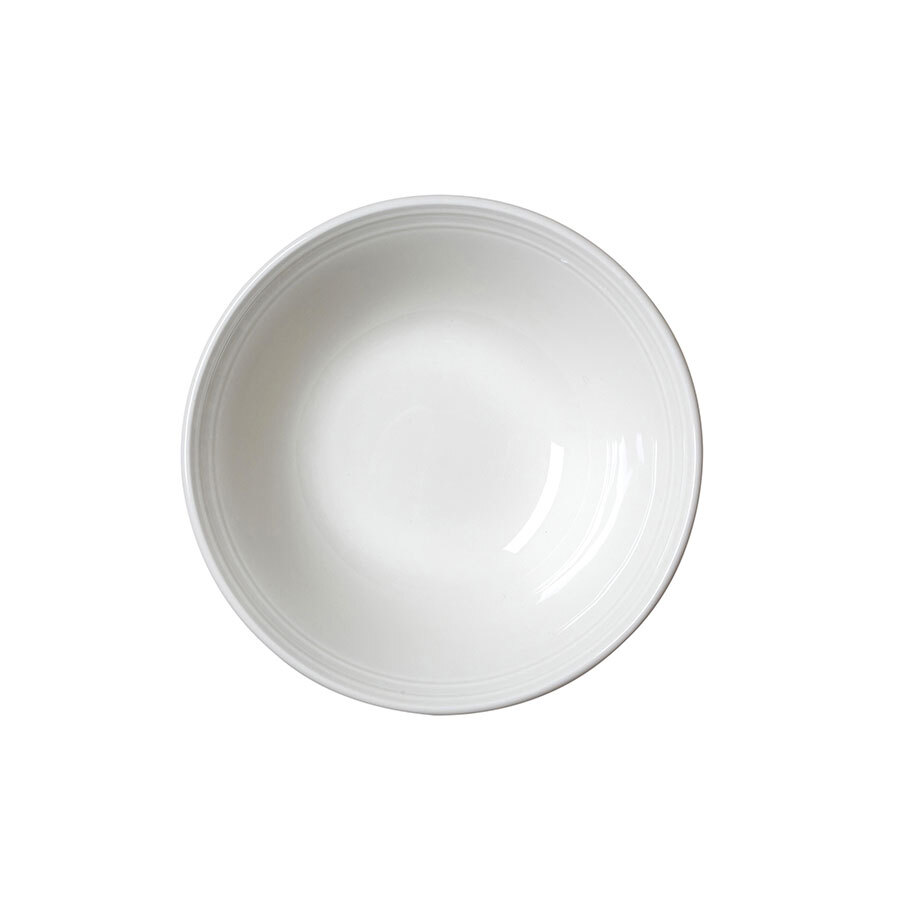 Steelite Bead Vitrified Porcelain White Round Oatmeal Bowl 16.5cm