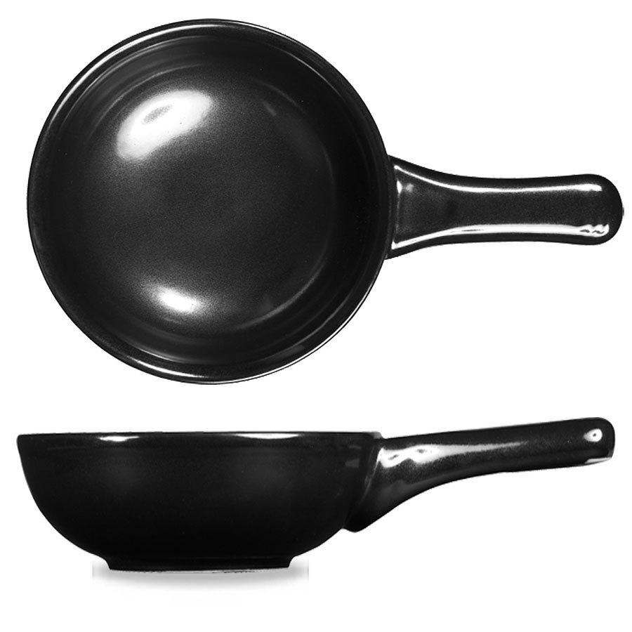 Churchill Art De Cuisine Stoneware Menu Cookware Black Deep Skillet Pan 24.5cm 57cl 20.1oz