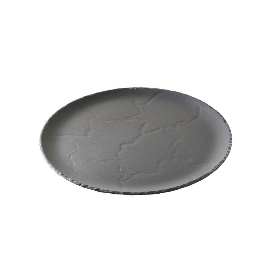 Revol Basalt Ceramic Black Round Flat Plate 32cm