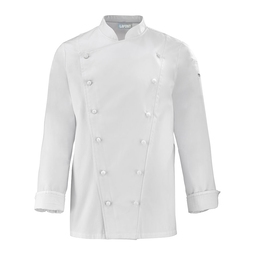 Platine Prestige Men's Long Sleeved 100% Cotton Chef Jacket With Handrolled Buttons