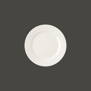 Rak Banquet Vitrified Porcelain White Round Flat Plate 21cm