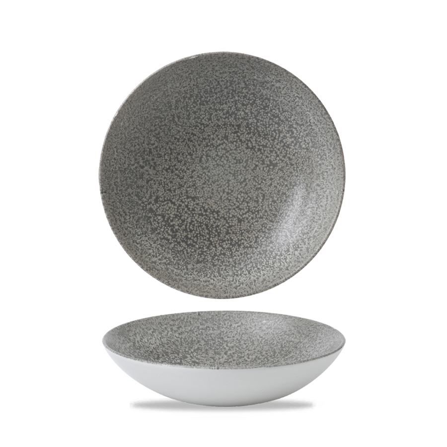 Dudson Evo Origins Vitrified Porcelain Natural Grey Round Coupe Bowl 24.8cm 113.6cl 40oz