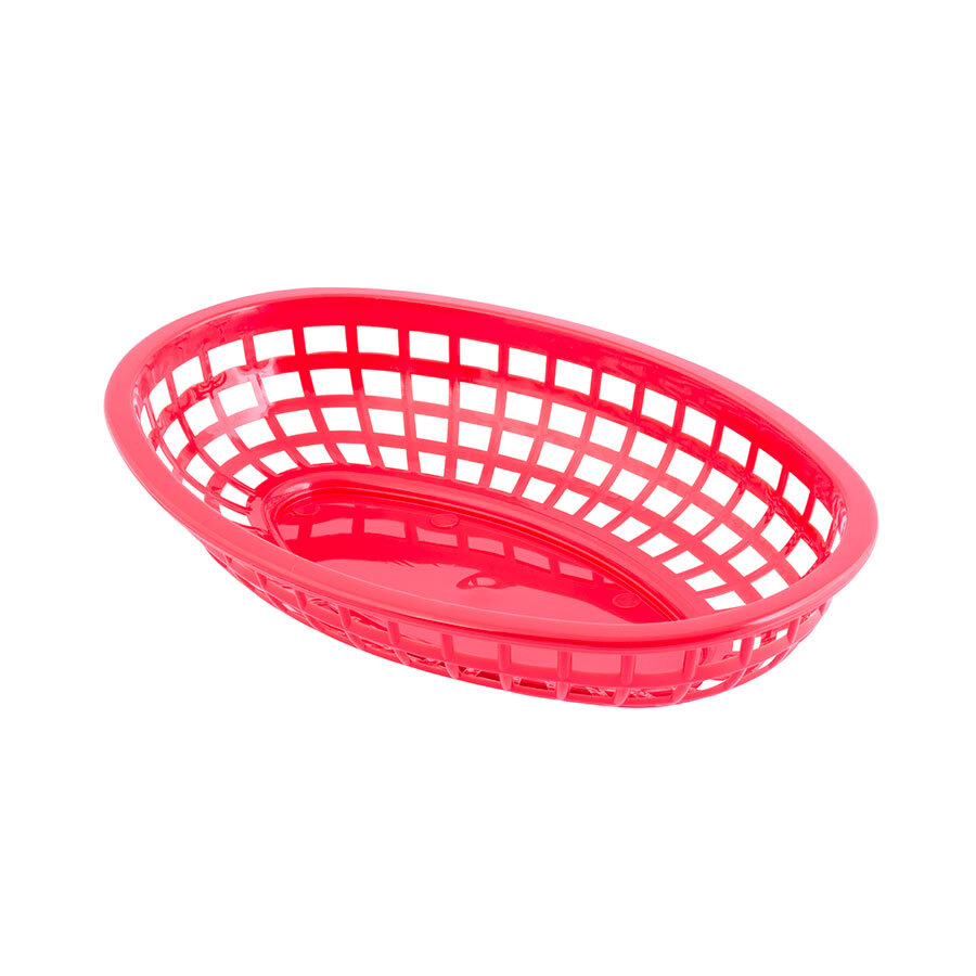 Classic Oval Baskets, Red