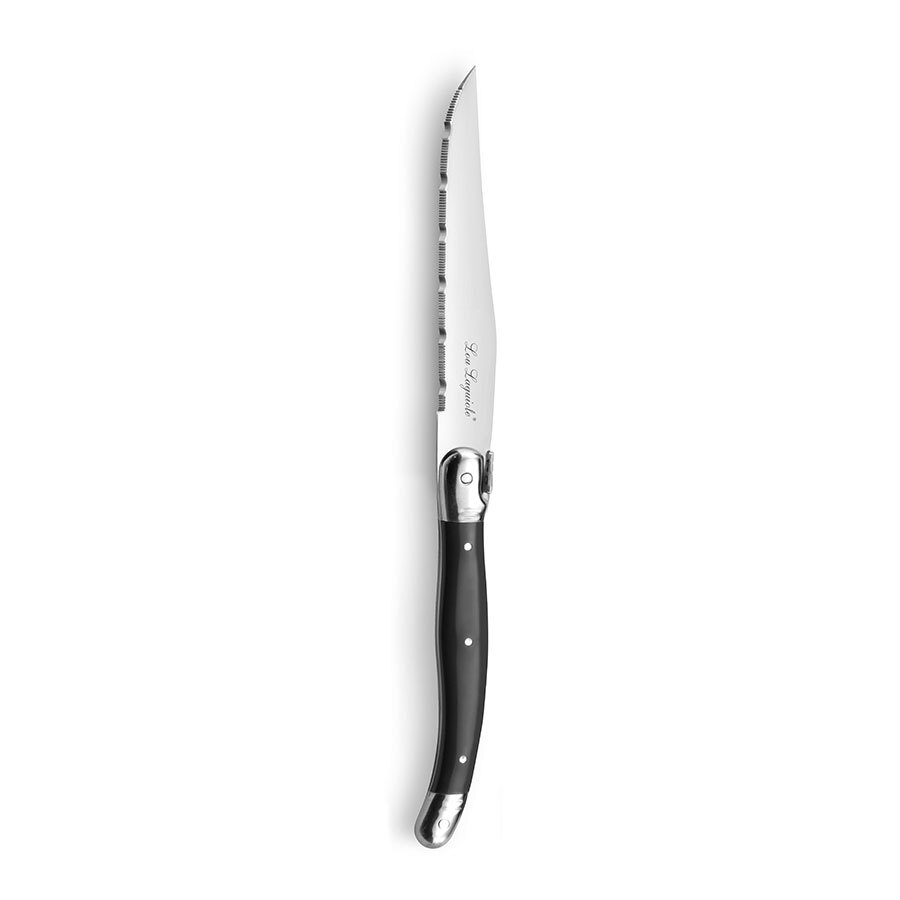 Lou Lagioule 18/10 Stainless Steel Gris Black Handled Steak Knife