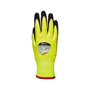Polyco Grip It Oil Thermal Yellow Unisex Glove With Dual Nitrile Coating