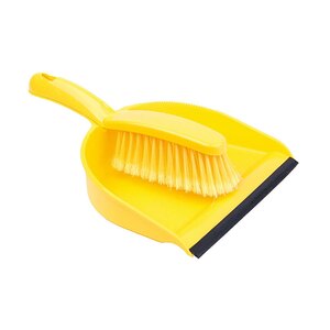 Robert Scott Professional Dustpan And Brush Set Soft Brush Yellow