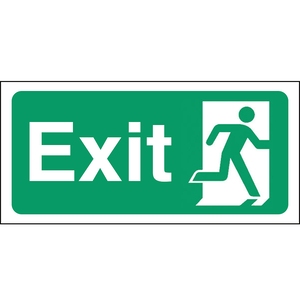 Mileta Safety Sign - Fire Exit 30x15cm