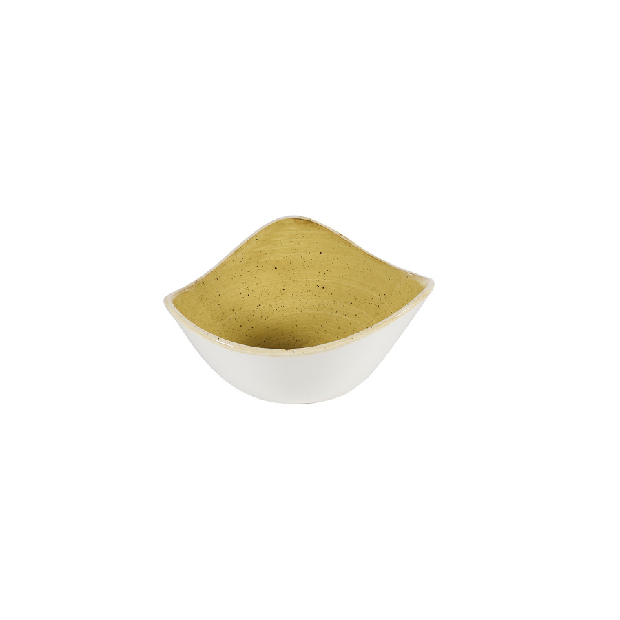 Stonecast Mustard Lotus Bowl 6inch