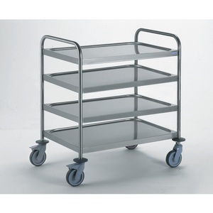 Clearing Trolley with Two Handles - 4 Tray - 800 x 530mm
