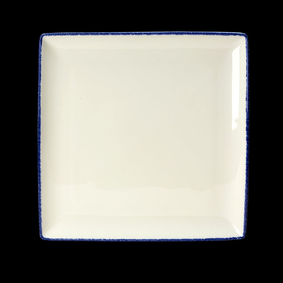 Steelite Blue Dapple Vitrified Porcelain Square One 27cmx27cm