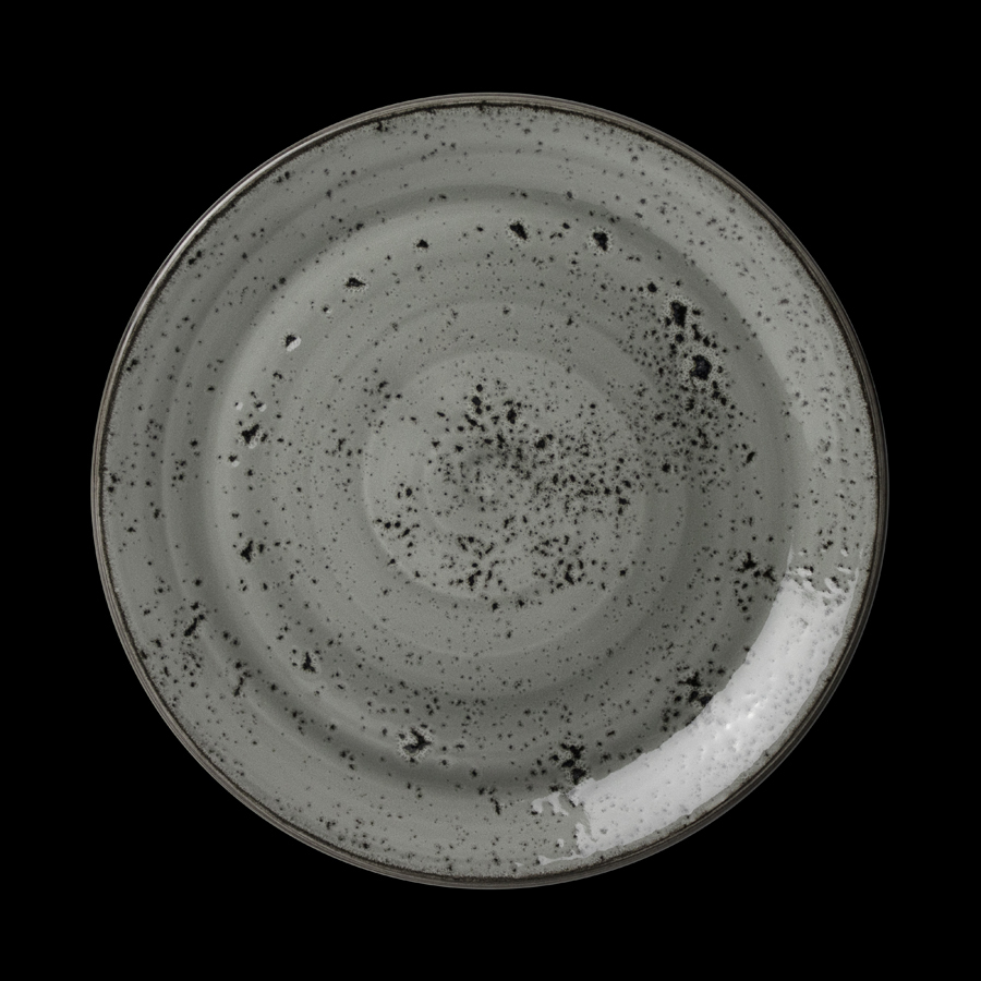 Steelite Urban Vitrified Porcelain Smoke Grey Round Coupe Plate 20.25cm
