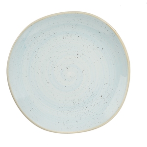 Churchill Stonecast Vitrified Porcelain Duck Egg Blue Organic Round Plate 26.4cm
