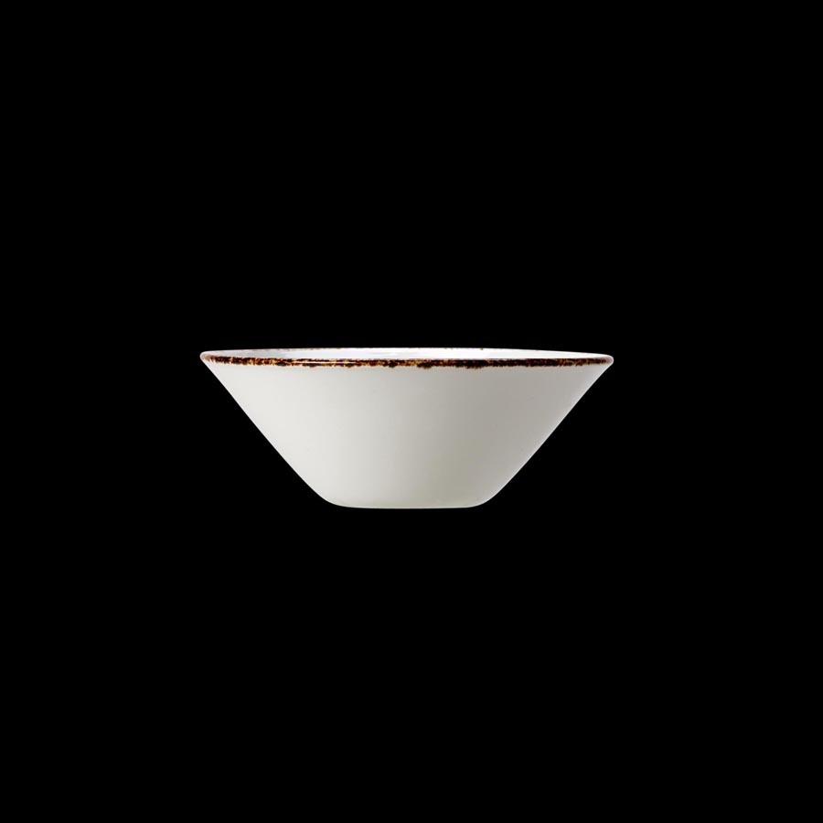 Steelite Brown Dapple Vitrified Porcelain Round Essence Bowl 11.2cm 4 1/2 Inch