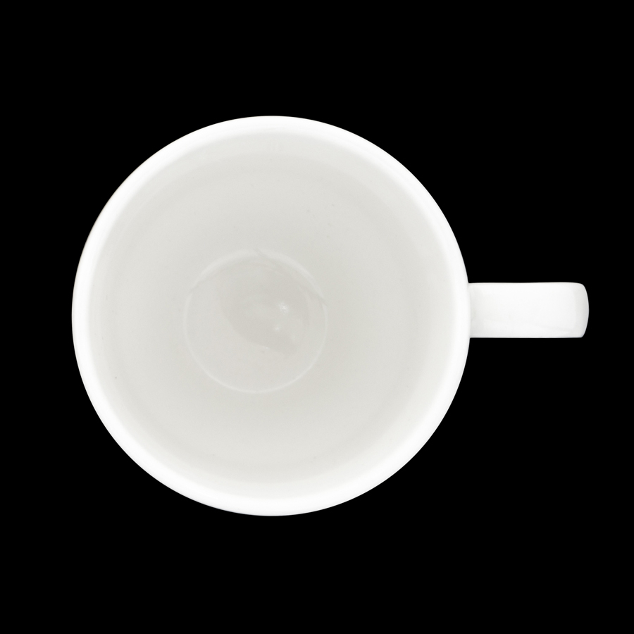 Crème Rousseau Vitrified Porcelain White Cup 23cl 8oz