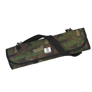 Mercer 7 Pocket Knife Roll Camouflage Polyester 20.25x5x1.25in