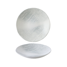 Dudson Jute Vitrified Porcelain Grey Organic Round Coupe Bowl 27.9cm
