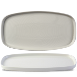 Churchill Whiteware Vitrified Porcelain Walled Oblong Plate 35x18.5cm