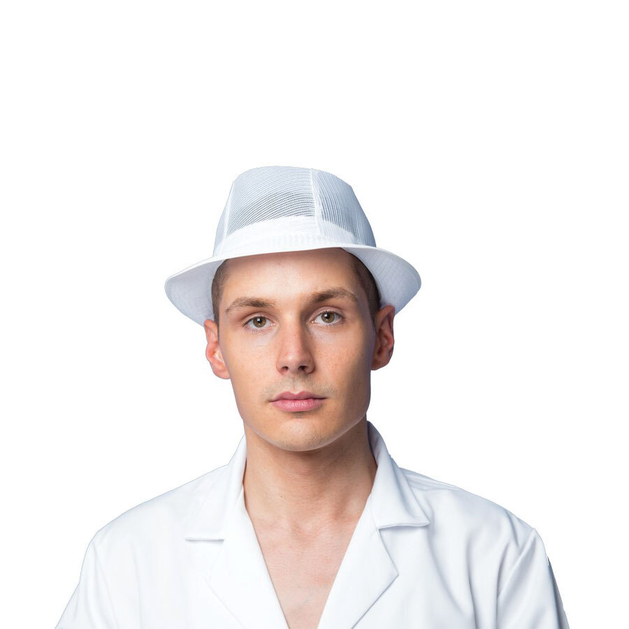 White Unisex Trilby Hat