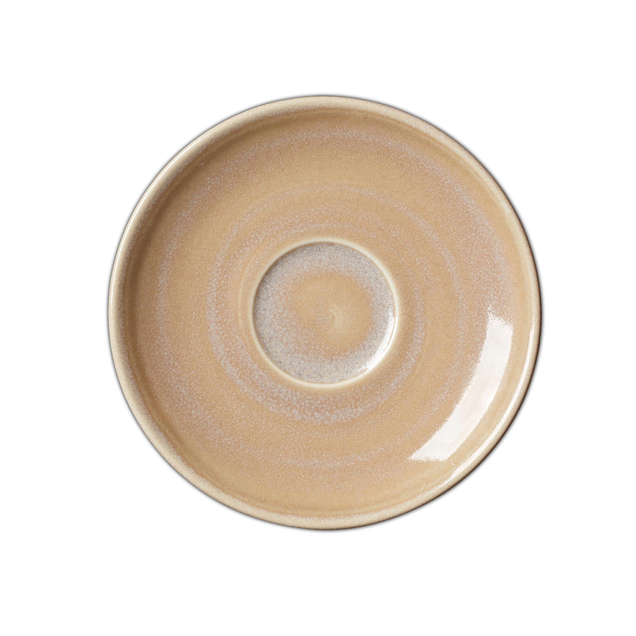 Steelite Revolution Vitrified Porcelain Sandstone Round Saucer LiV 15.25cm 6 Inch