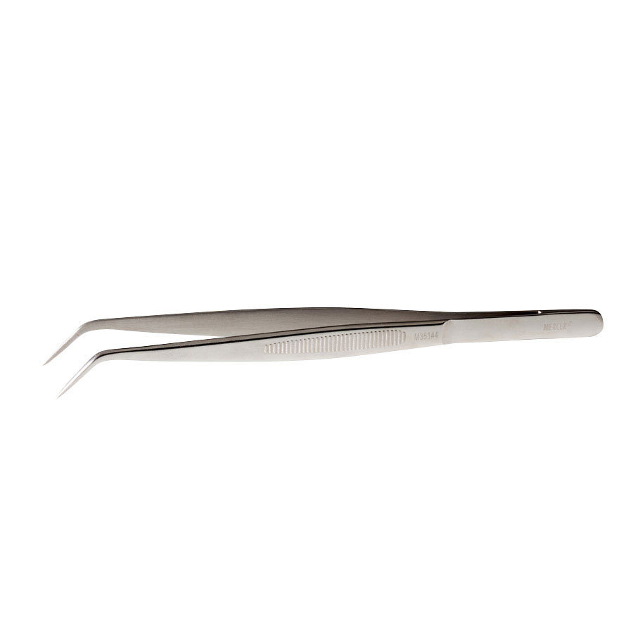 Mercer Precision Tongs Fine Tip Curved Stainless Steel 15.6cm