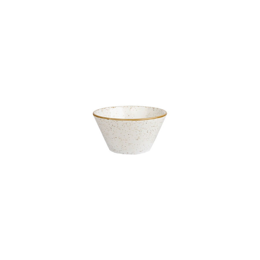 Churchill Stonecast Vitrified Porcelain Barley White Round Sauce Dish 8x4cm 9cl 3oz