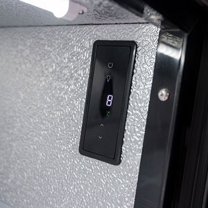 Arctica Bar & Display Bottle Cooler - 2 Sliding Doors - Black