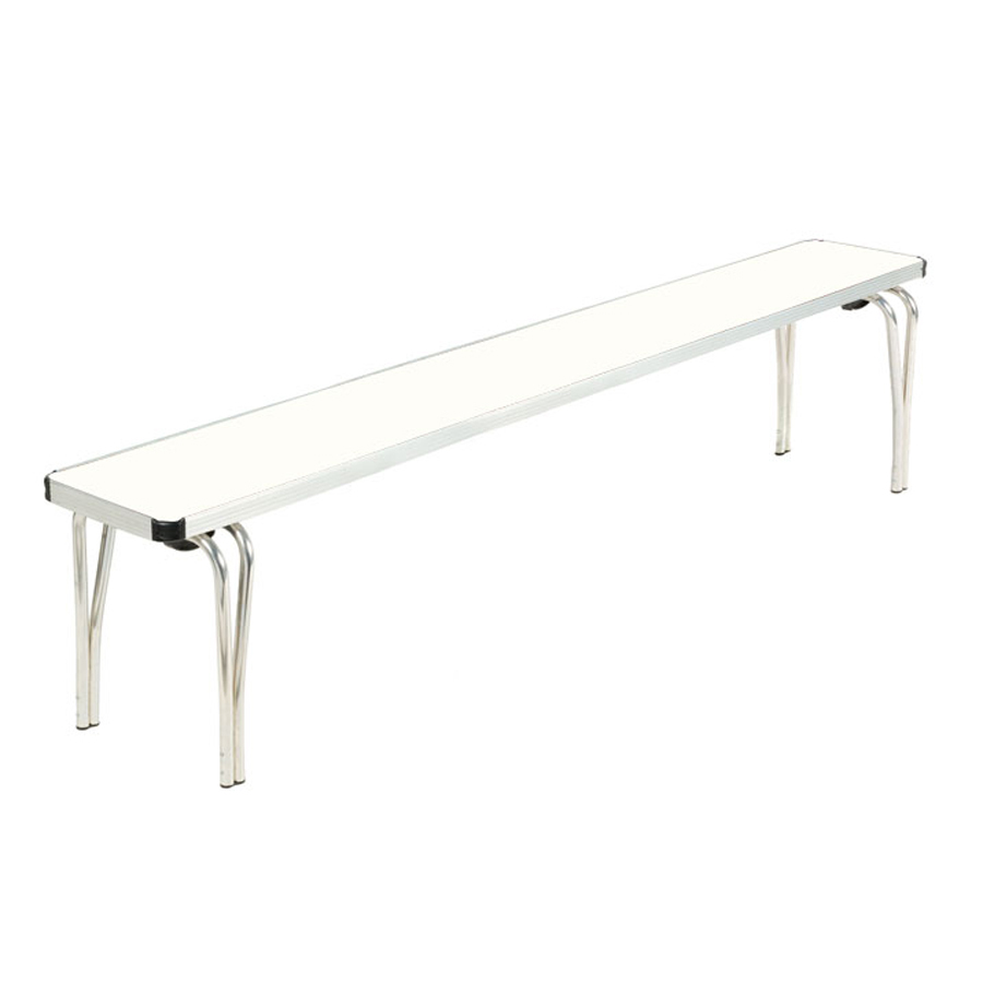 Stacking Bench 1220 x 254 x 432H - White laminated top