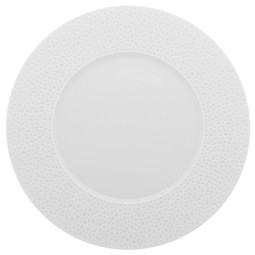 Guy Degrenne Perles De Rosee Porcelain White Round Dinner Plate 32cm