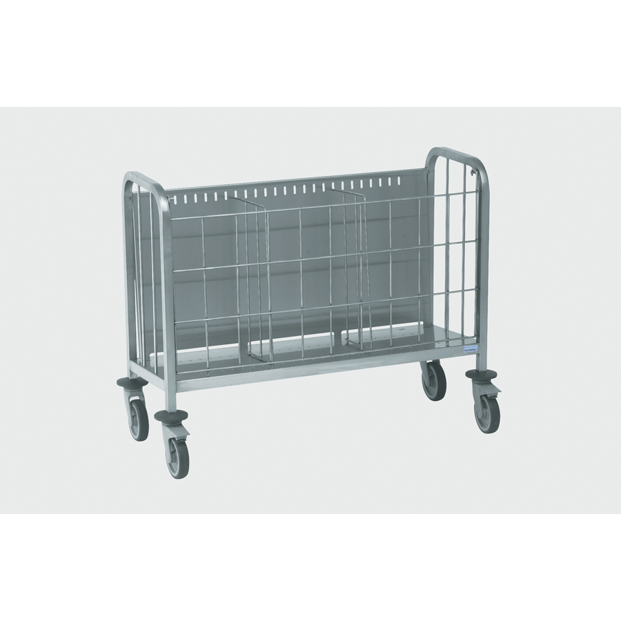 Plate Stack Trolley with Removable Front Grill