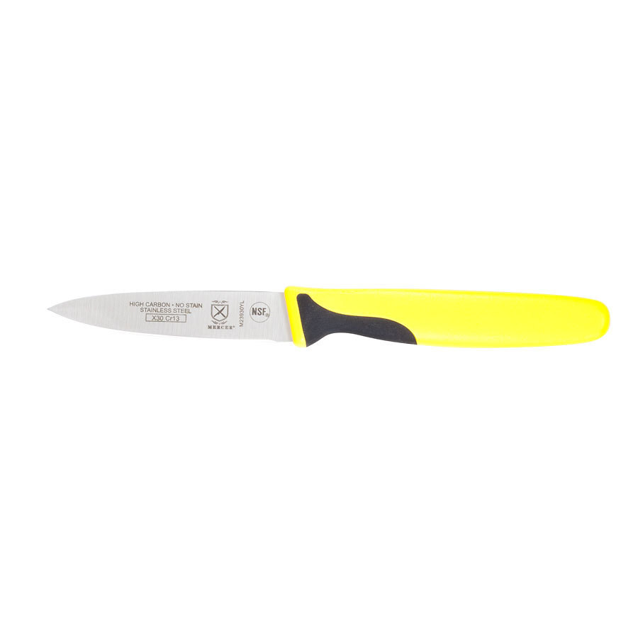 Mercer Millennia Colors® Paring Knife 3in With Santoprene® Handle Yellow