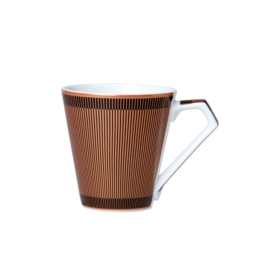 William Edwards Gatsby Bone China White & Copper Espresso Cup 12cl