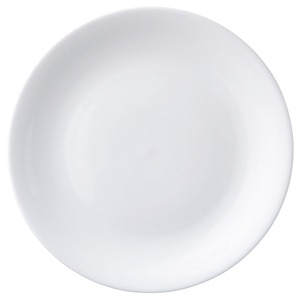 Superwhite Porcelain Round Coupe Plate 22cm