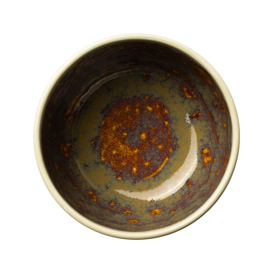 Steelite Aurora Vitrified Porcelain Vesuvius Amber Round Bowl 11.5cm