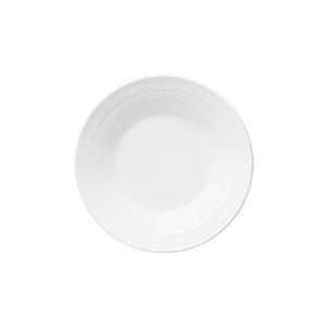 Nikko Exquisite Bone China White Round Wide Rim Plate 18cm