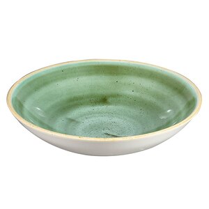 Churchill Stonecast Vitrified Porcelain Samphire Green Small Coupe Bowl 18.2cm 42.6cl 15oz