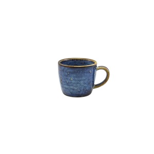 Genware Terra Porcelain Aqua Blue Espresso Cup 9cl 3oz