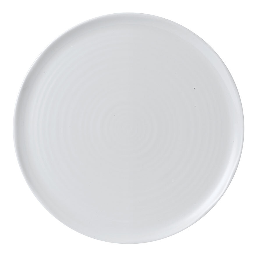 Dudson Vitrified Porcelain White Organic Round Flate Plate 31.8cm