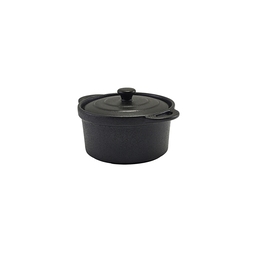 GenWare Forge Stoneware Black Round Lidded Casserole Dish 12x6.2cm 13oz