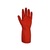 Pura Nitrile Flock Lined Glove Red
