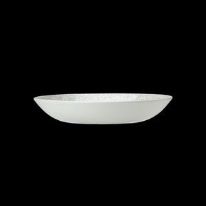 Steelite Ink Crackle Vitrified Porcelain Grey Round Coupe Bowl 20.25cm