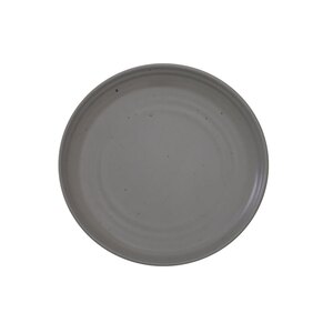 Artisan Pebble Vitrified Fine China Grey Round Coupe Plate 17cm