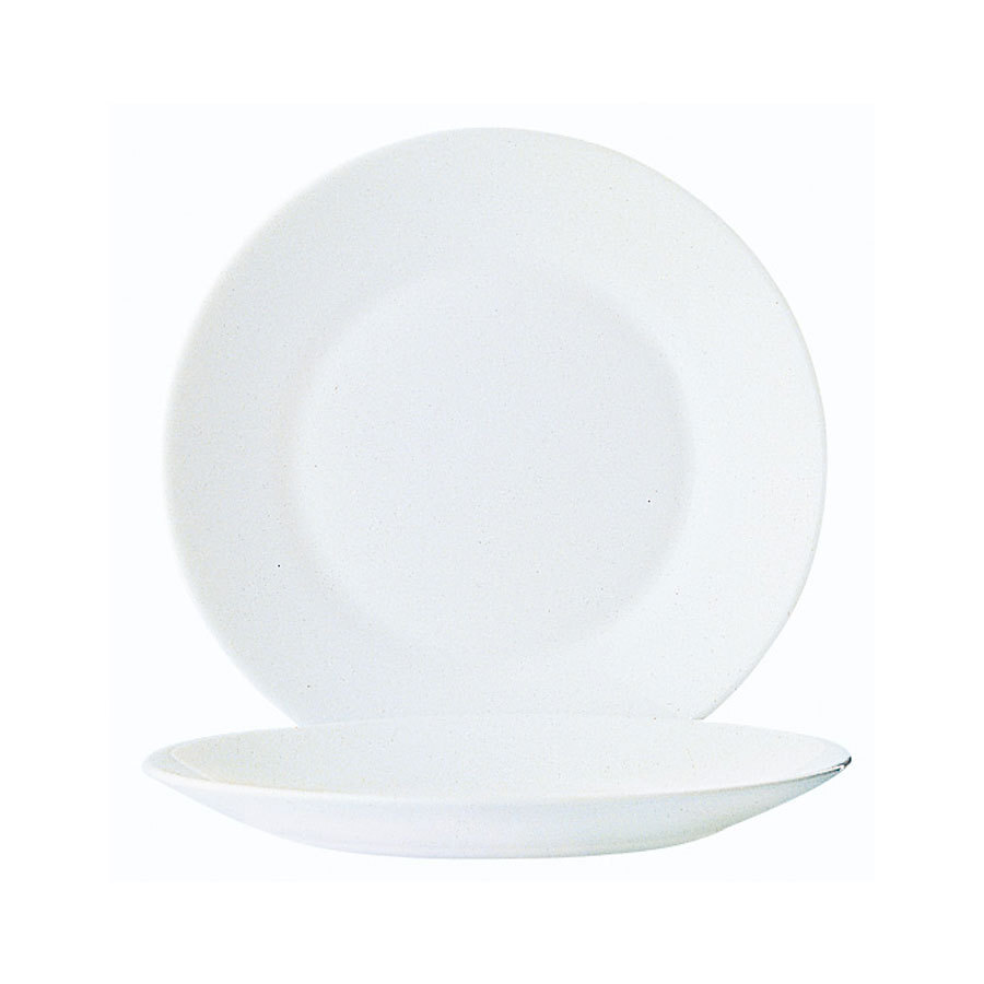 Plain White Opalware Plate 19cm