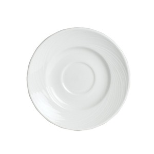Steelite Spyro Vitrified Porcelain White Round Saucer 15.25cm