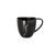Rak Knitzoo Vitrified Porcelain Dark Grey Coffee Cup With Silver Stitch 23cl